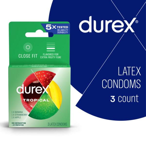 Durex Tropical 3 Count Condoms - PURE ENVY, LLC®