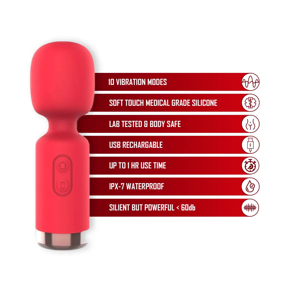 Pure Envy Mini Flex Waterproof Silicone Pocket Vibrator | Multi-Speed Compact Clitoral Massager Pure Envy Mini Flex Waterproof Silicone Pocket Vibrator | Multi-Speed Compact Clitoral Massager
