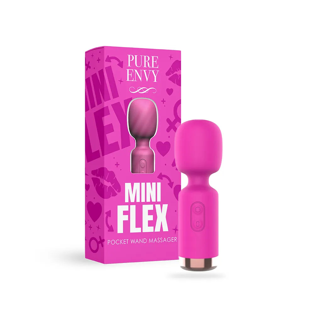 Pure Envy Mini Flex Waterproof Silicone Pocket Vibrator | Multi-Speed Compact Clitoral Massager Pure Envy Mini Flex Waterproof Silicone Pocket Vibrator | Multi-Speed Compact Clitoral Massager