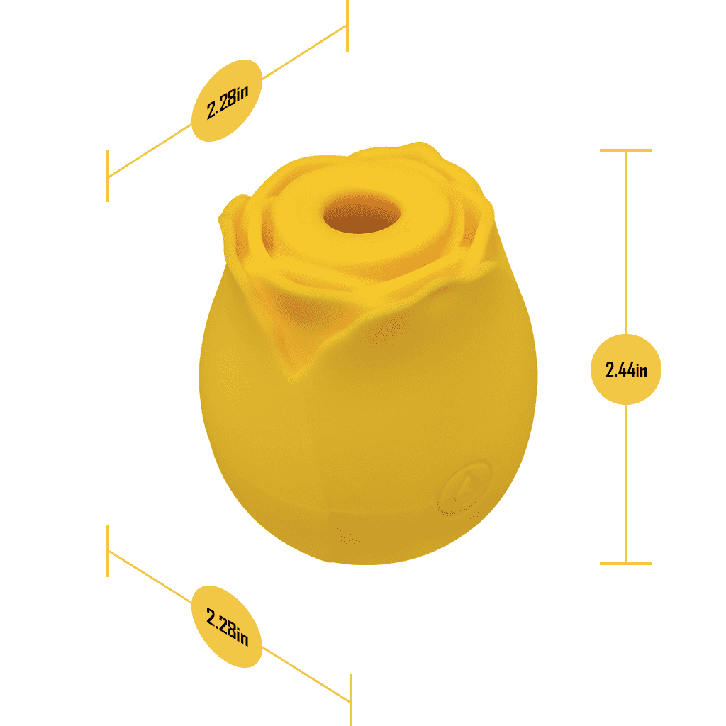 Petal Pleasure Rose Clitoral Stimulator Yellow