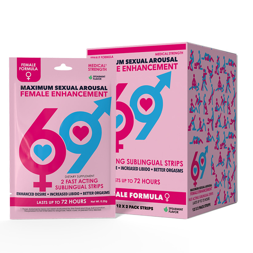 69 Female Libido Strips | Fast-Acting Arousal Supplement