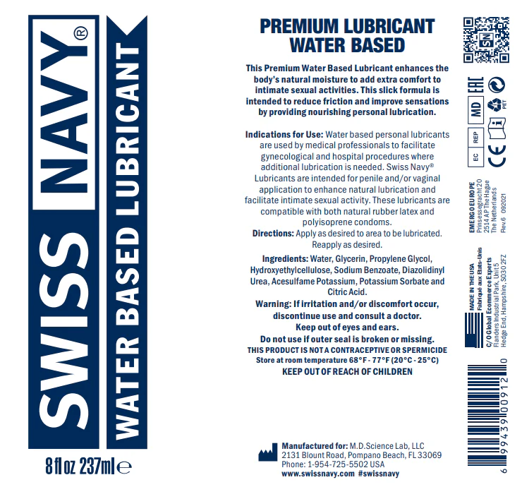 Water Based Lube 8oz - PURE ENVY, LLC®