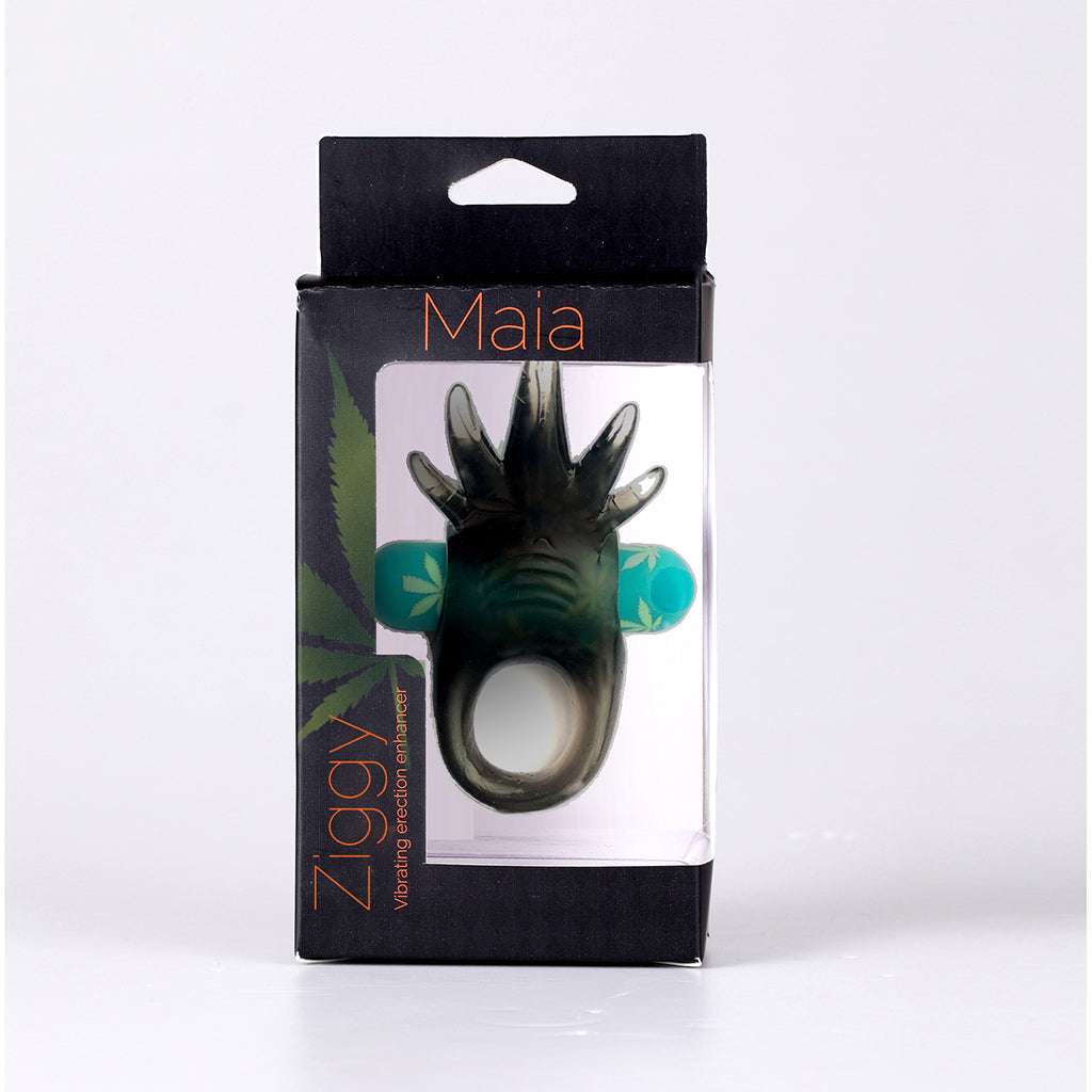 ZIGGY POT LEAF USB Rechargeable Vibrating Erection Enhancer Ring 420 Series
